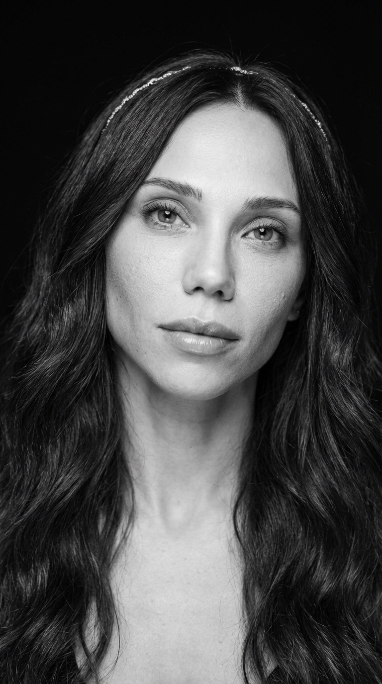 Чёрно-белый портрет