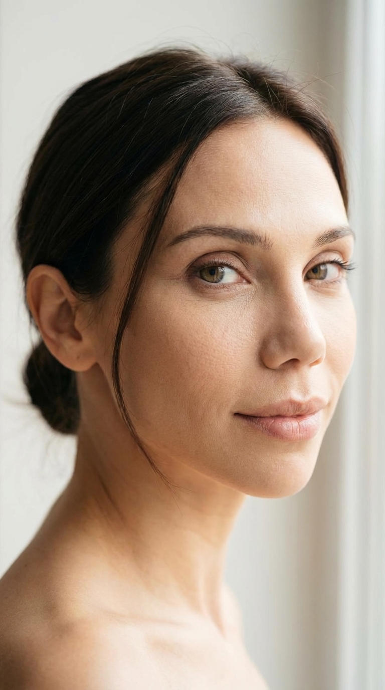 Минималистичный портрет у окна