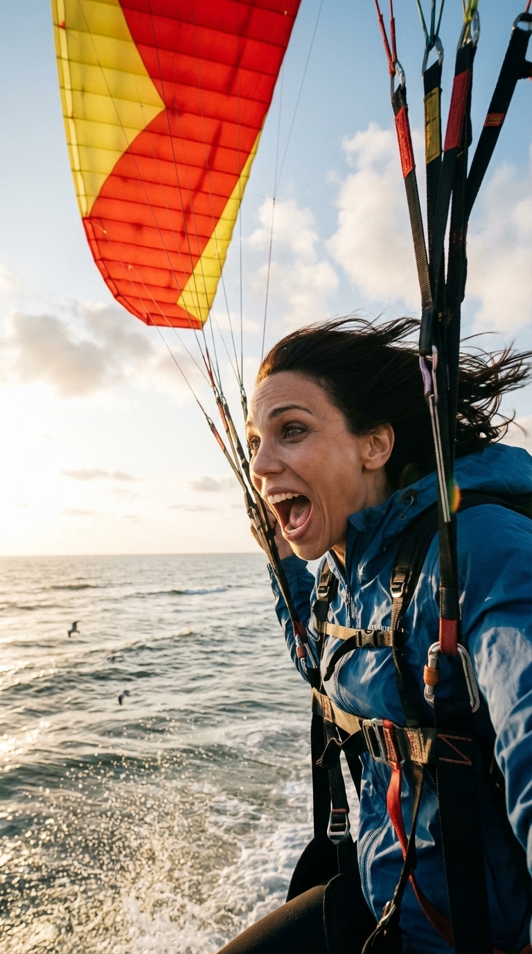 Парашют над морем