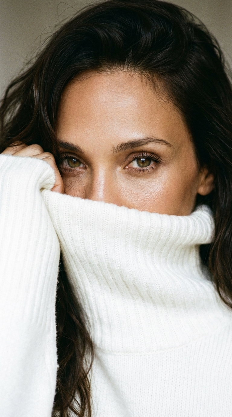 Белый свитер