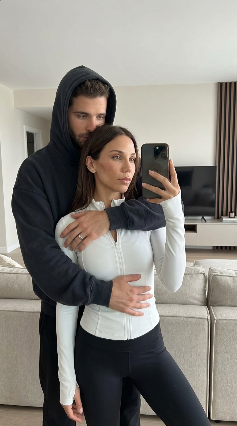 Зеркальное селфи пары