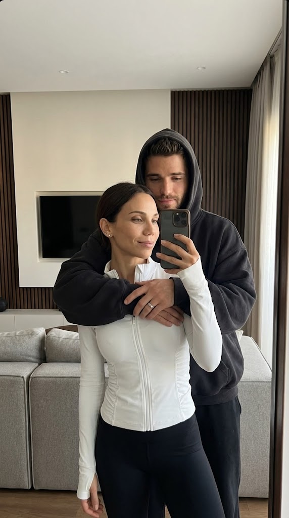 Зеркальное селфи пара