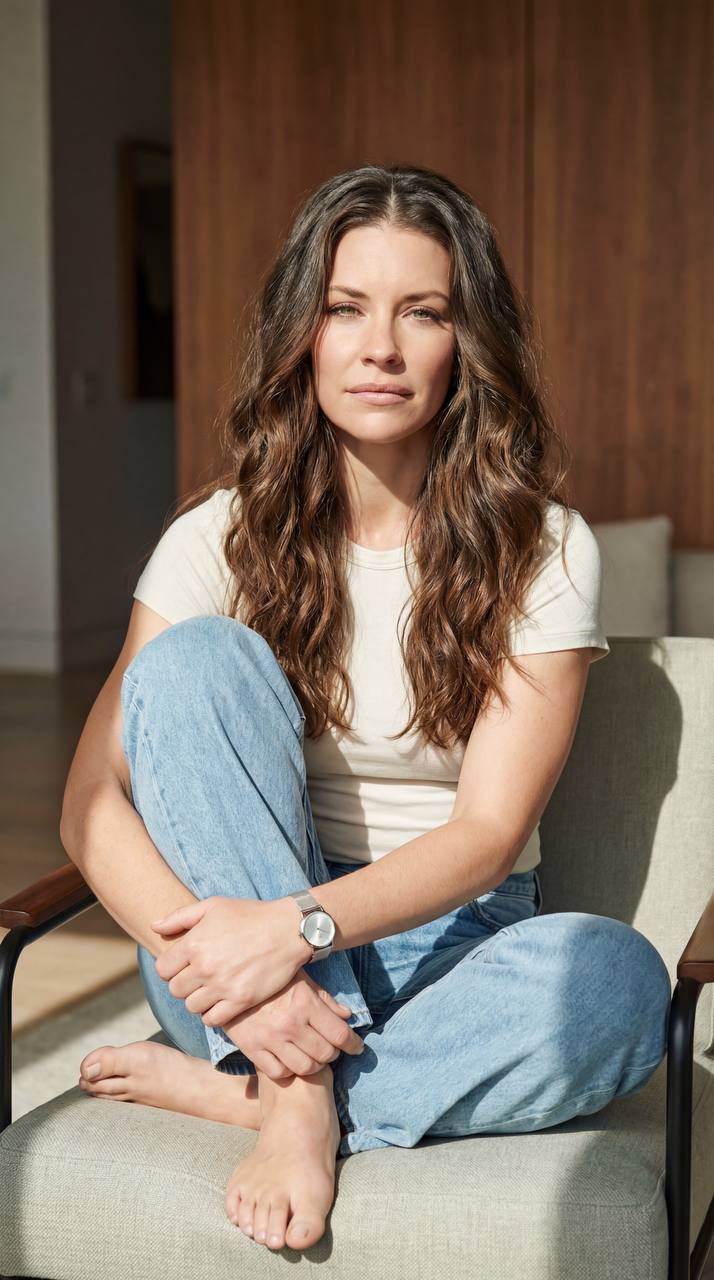 Дома на кресле