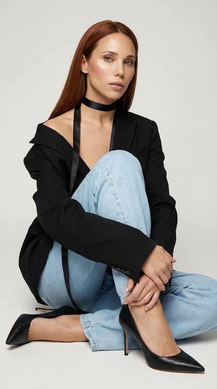 На белом  фоне