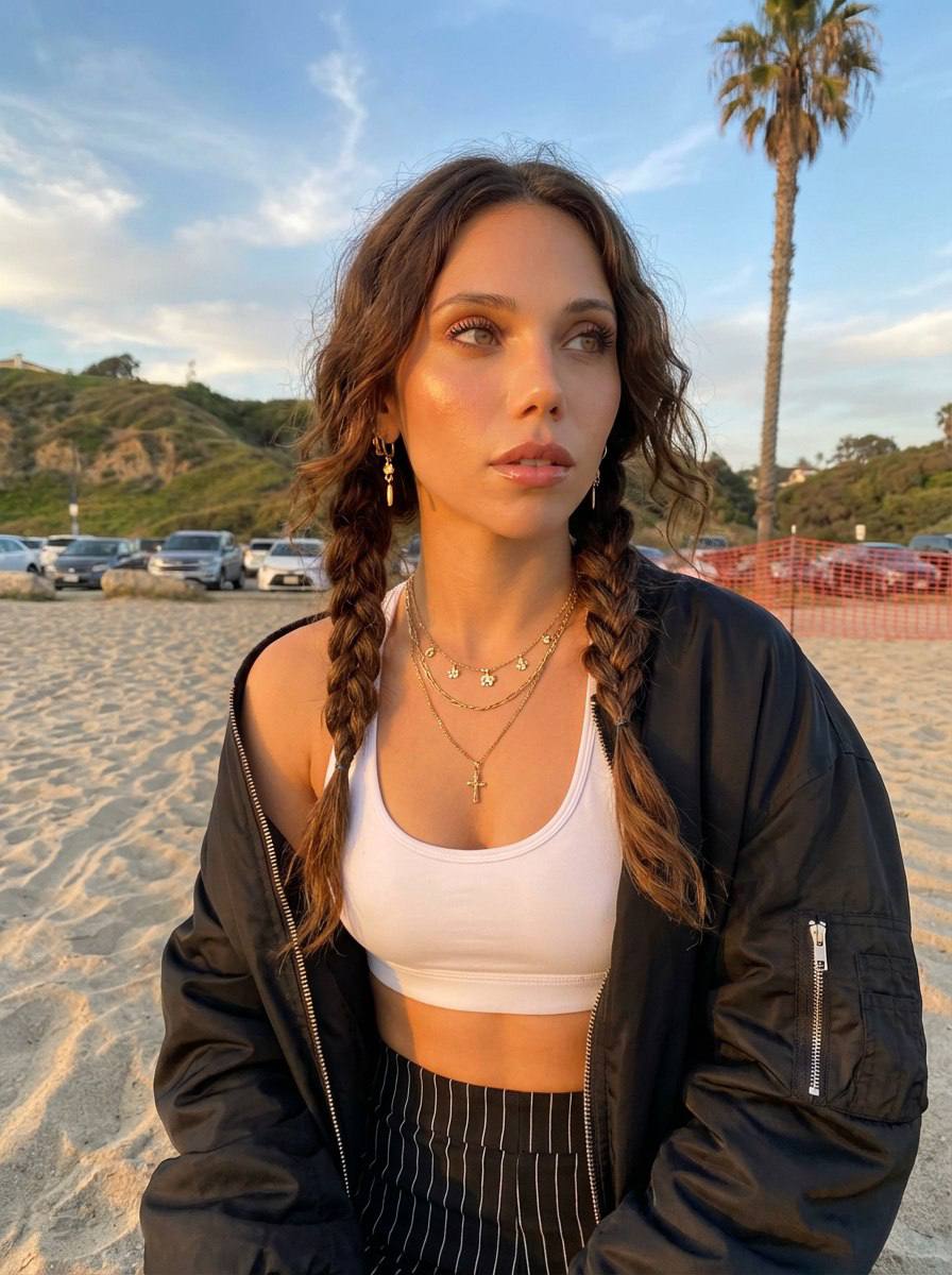 Косы, пальма, песок