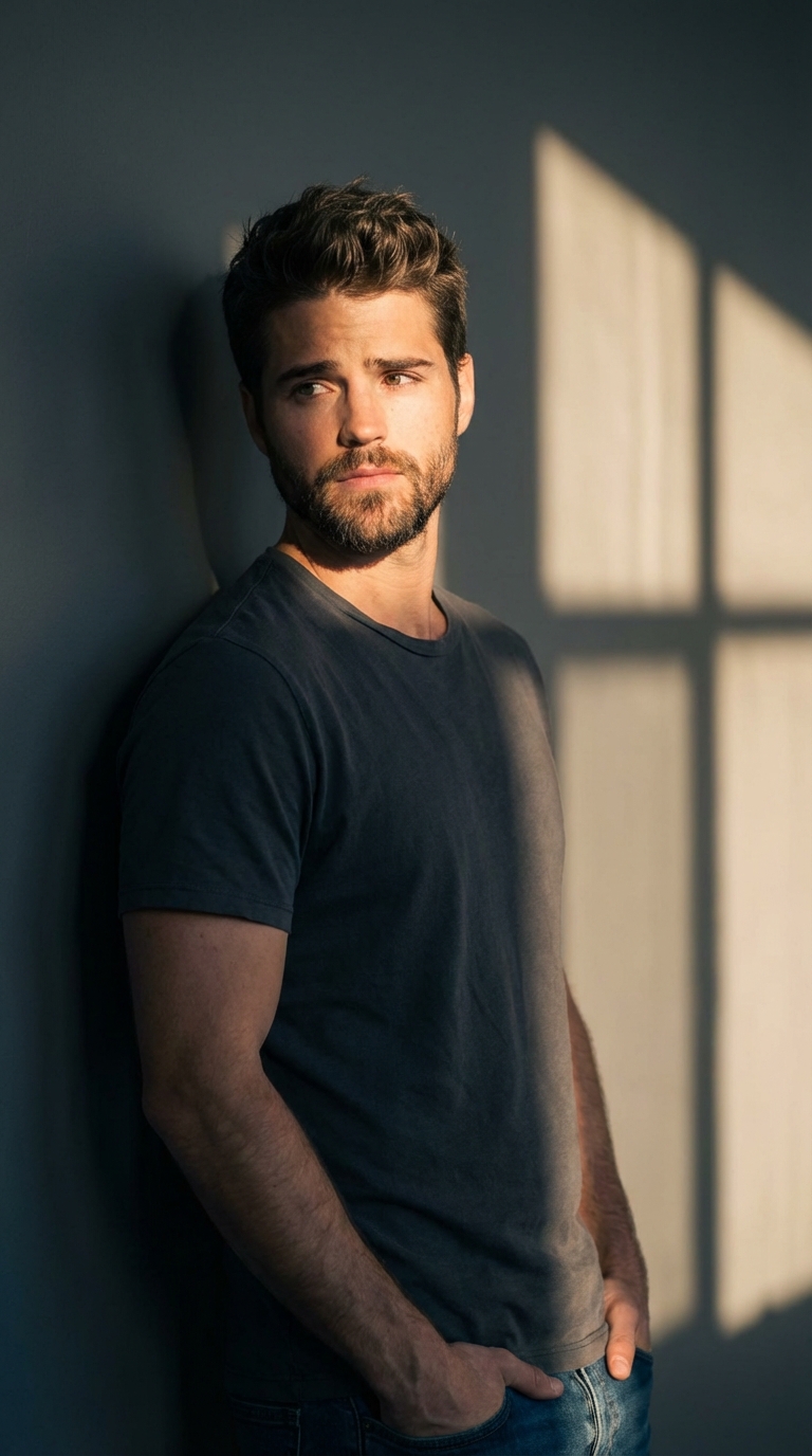 У стены с тенями