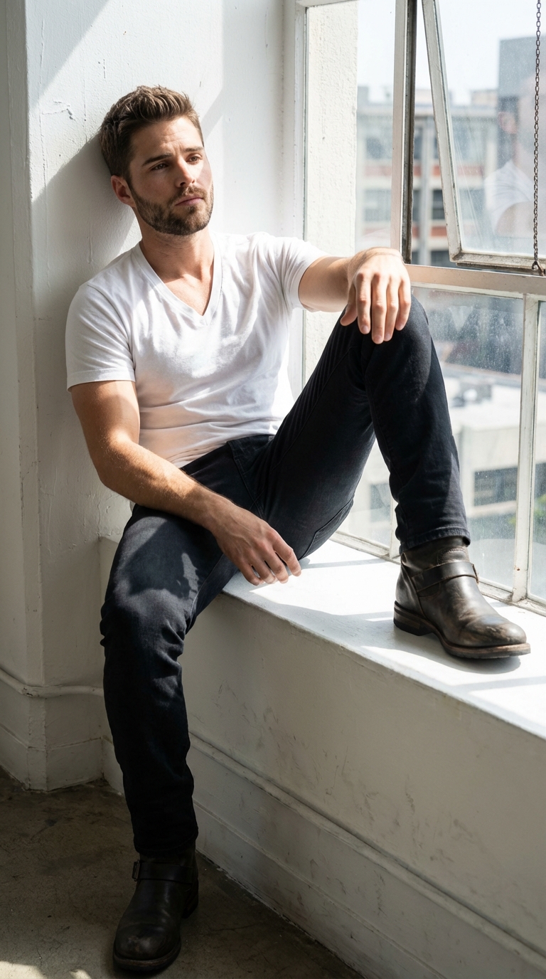 На подоконнике