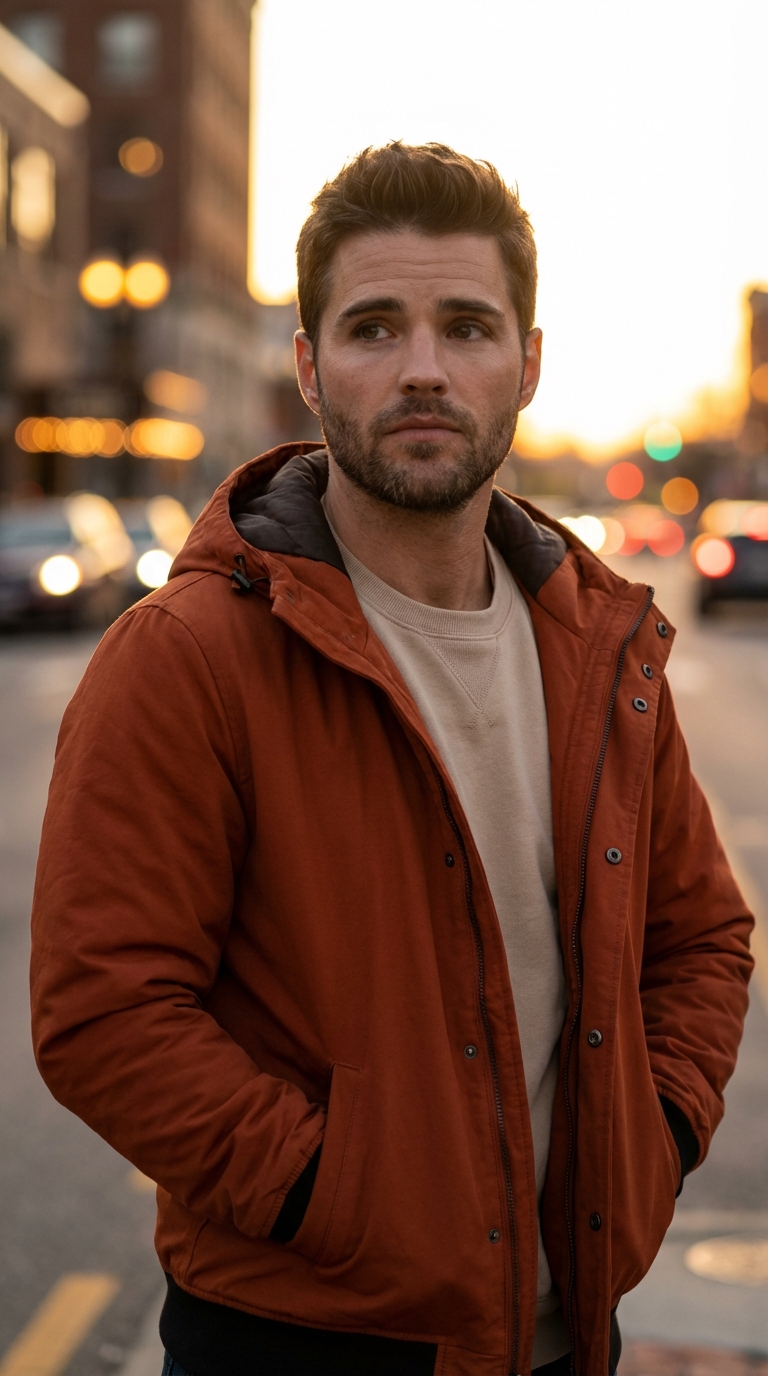 Оранжевая куртка