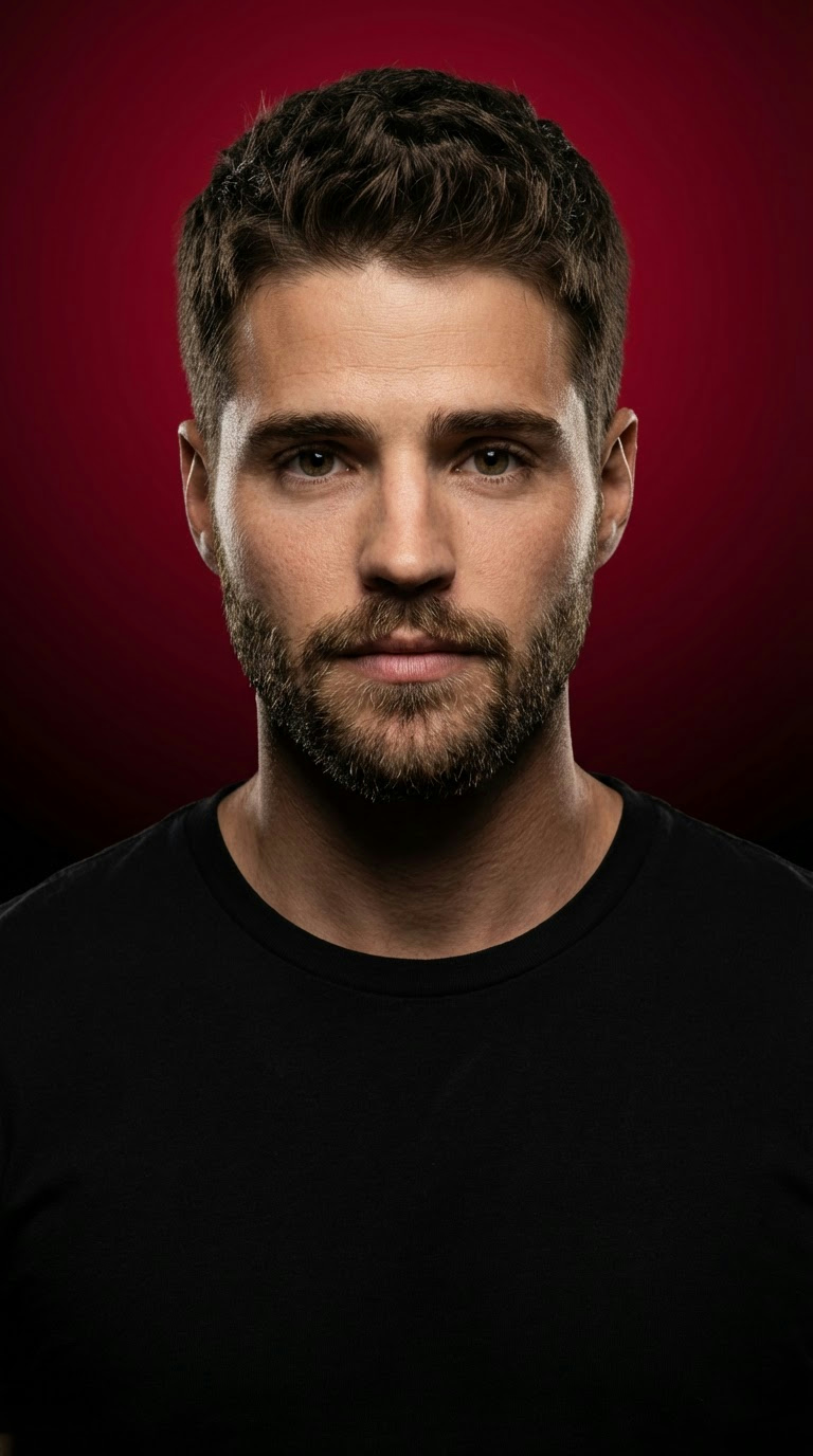 Чёрная футболка очки красный фон