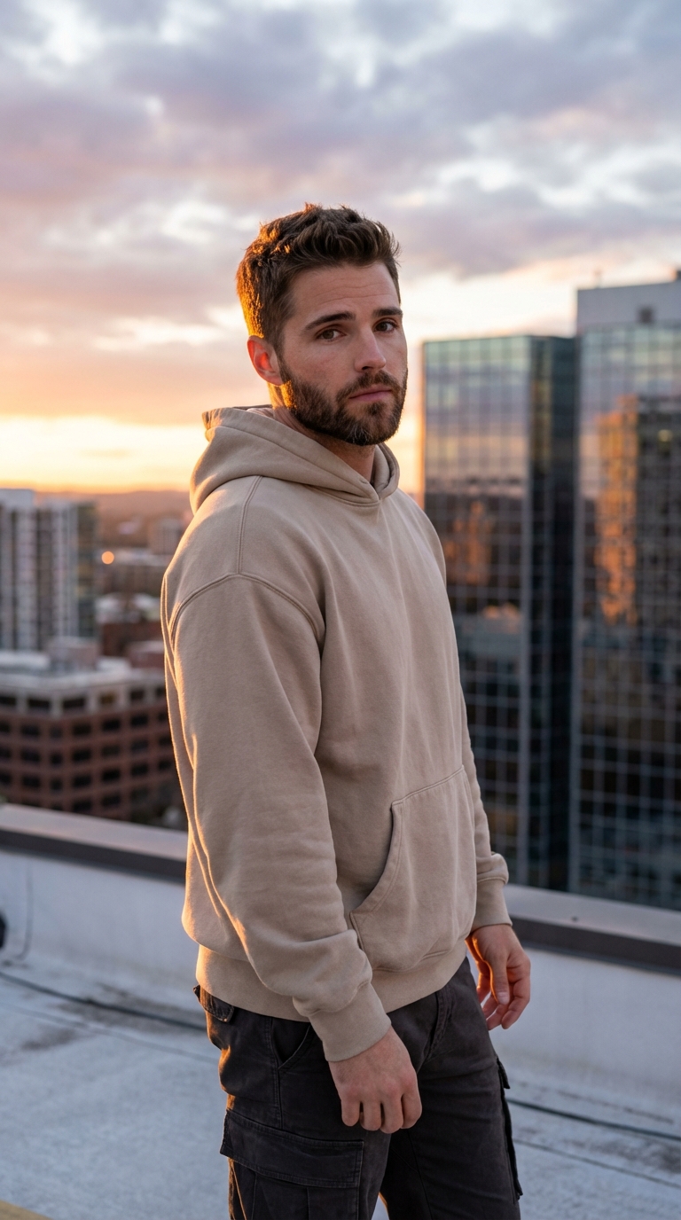 Закат на крыше