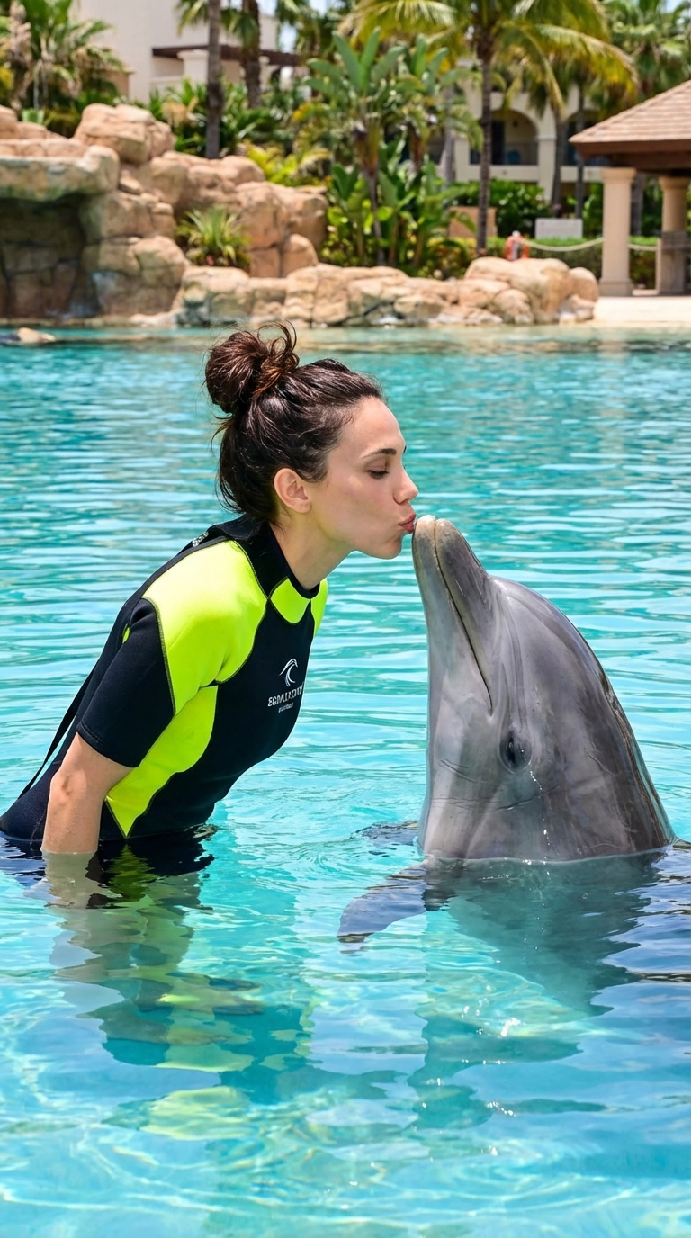 Поцелуй с дельфином