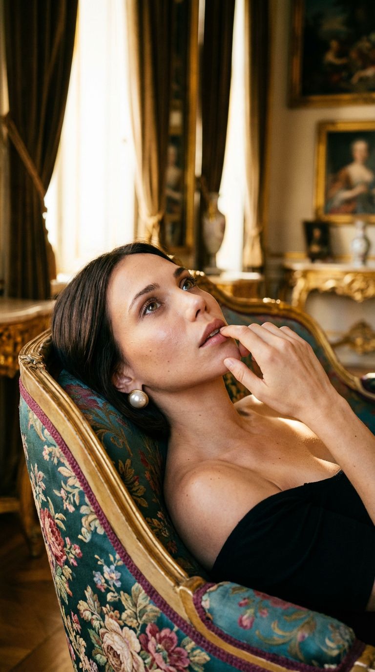 На кушетке — жемчуг