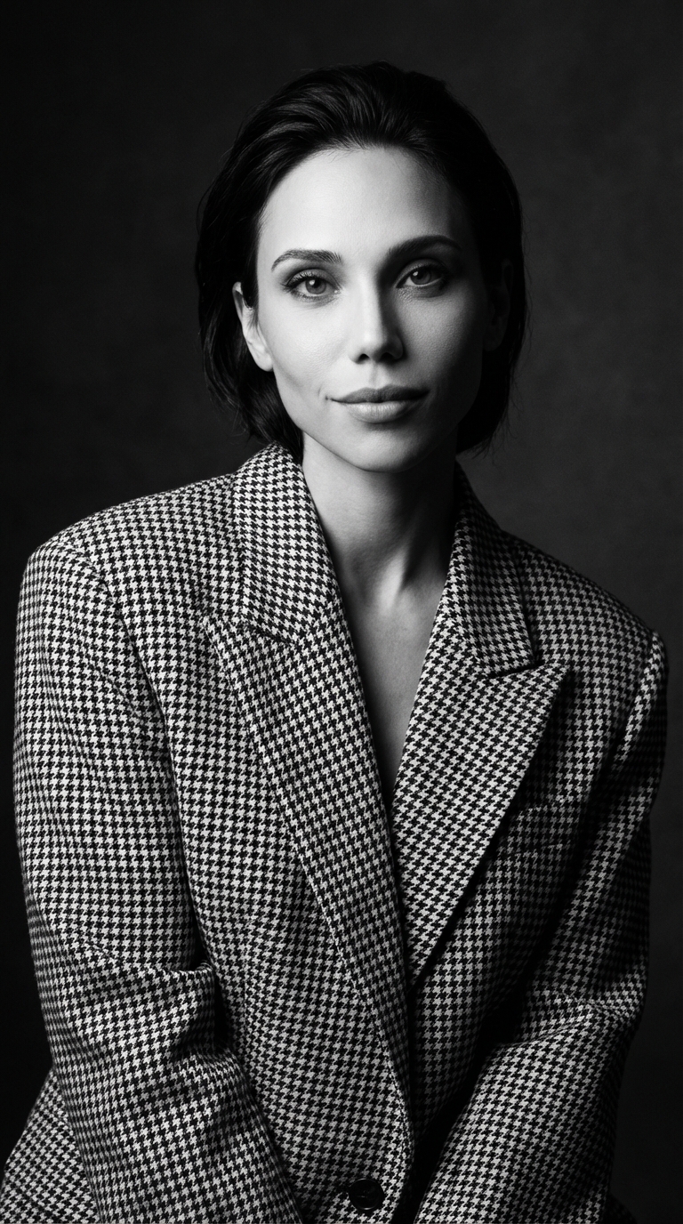 Черно-белый портрет