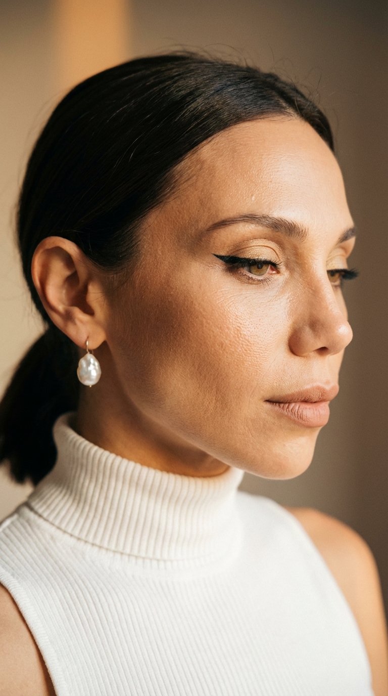 Профиль в жемчуге